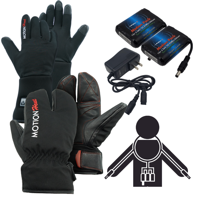 Heated Glover Liner & Mitten Bundles - Motion Heat Canada