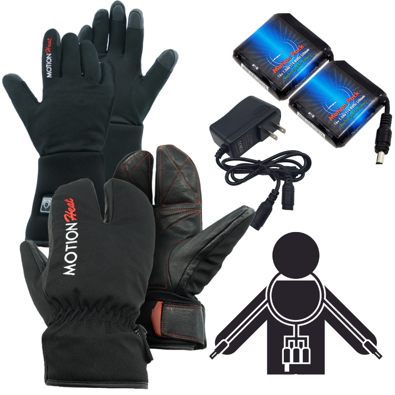 Heated Glover Liner & Mitten Bundles - Motion Heat Canada